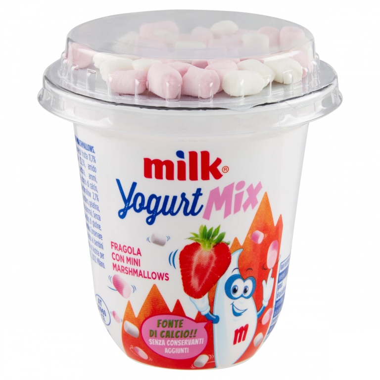 MILK FOR KIDS YOGURT FRAGOLA CON MARSHMALLOWS 110G