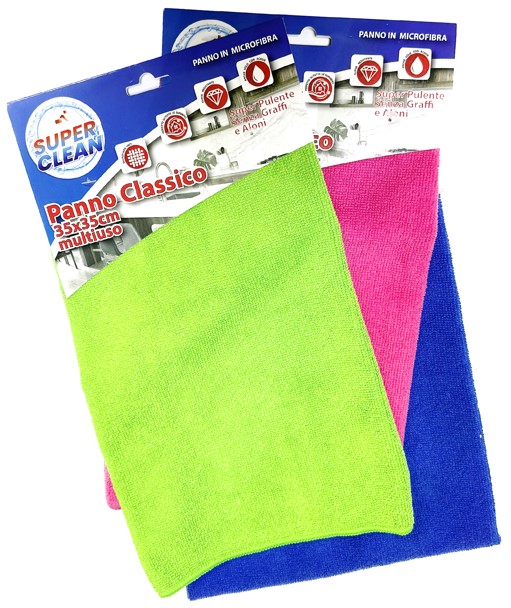 PANNO MULTIUSO MICROFIBRA SUPERCLEAN 35X35
