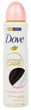 DEO DOVE SPRAY ADV CARE INVISIBLE ML.150