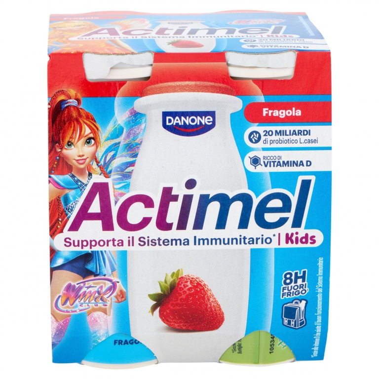 ACTIMEL KIDS GIRLS FRAGOLA GR.100X4