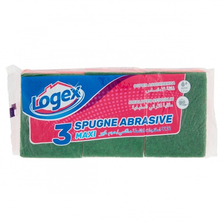 LOGEX SPUGNA ABRASIVA MAZI 3 PZ