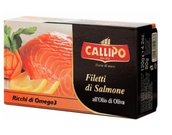 FILETTI DI SALMONE CALLIPO O.O.GR120 SCATOLA