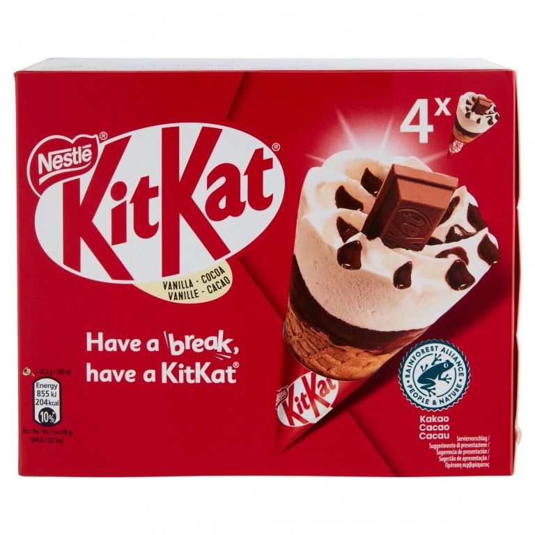 CONO KIT KAT VANIGLIA X4 G253                     
