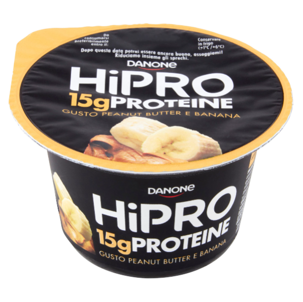 HIPRO BANANA BURRO ARACHIDI GR.160 DANONE VASETTO