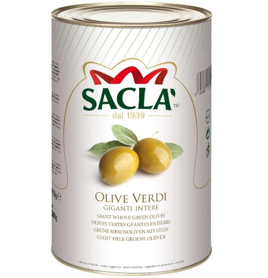 OLIVE VERDI SACLA'INTERE KG.5 LATTA