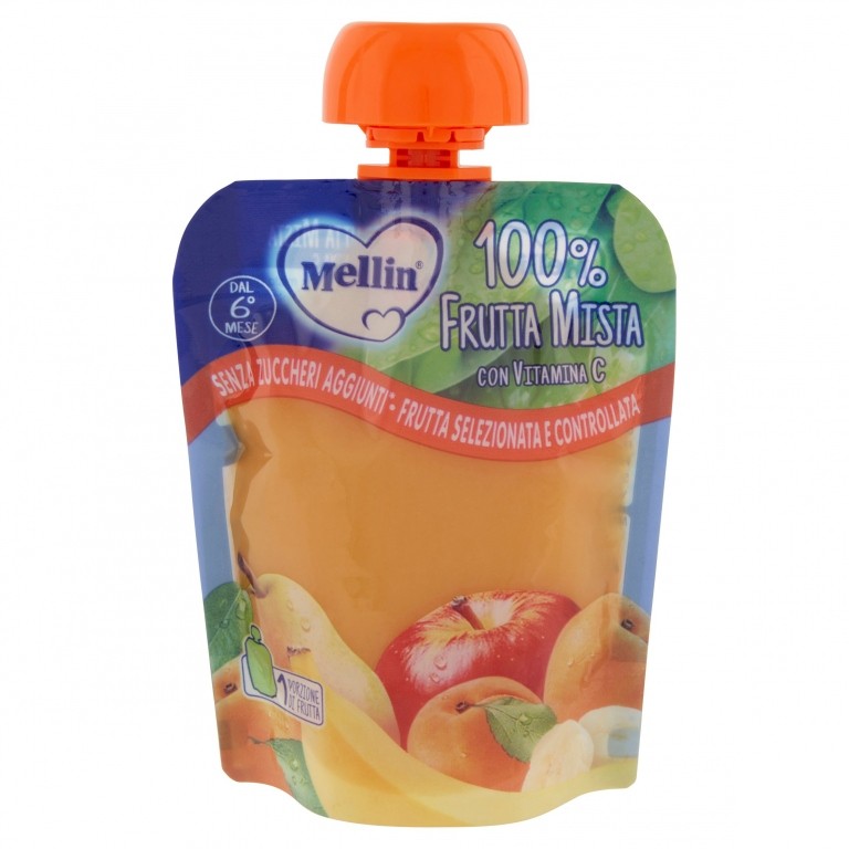 MELLIN POUCH 100% FRUTTA MISTA GR.90              