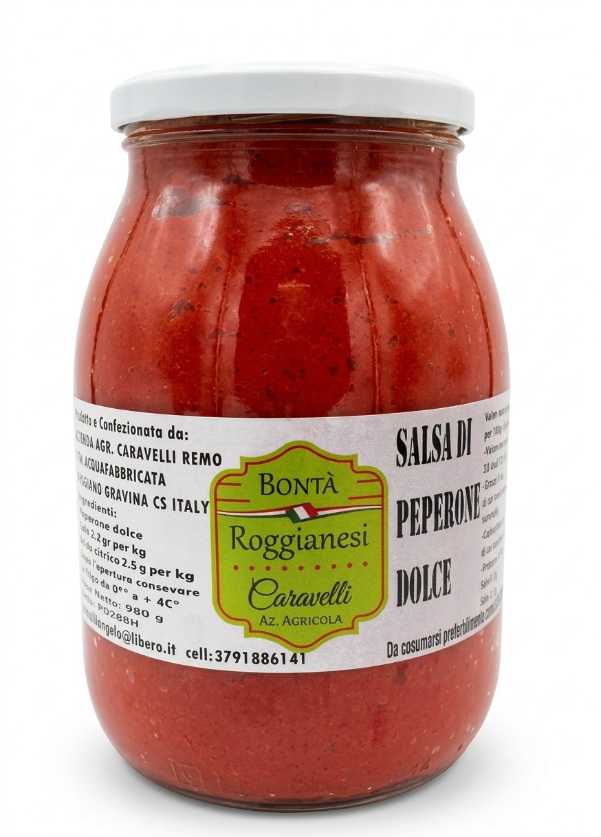 SALSA DI PEPERONE DOLCE BONTA'ROGGIANESI KG.1     