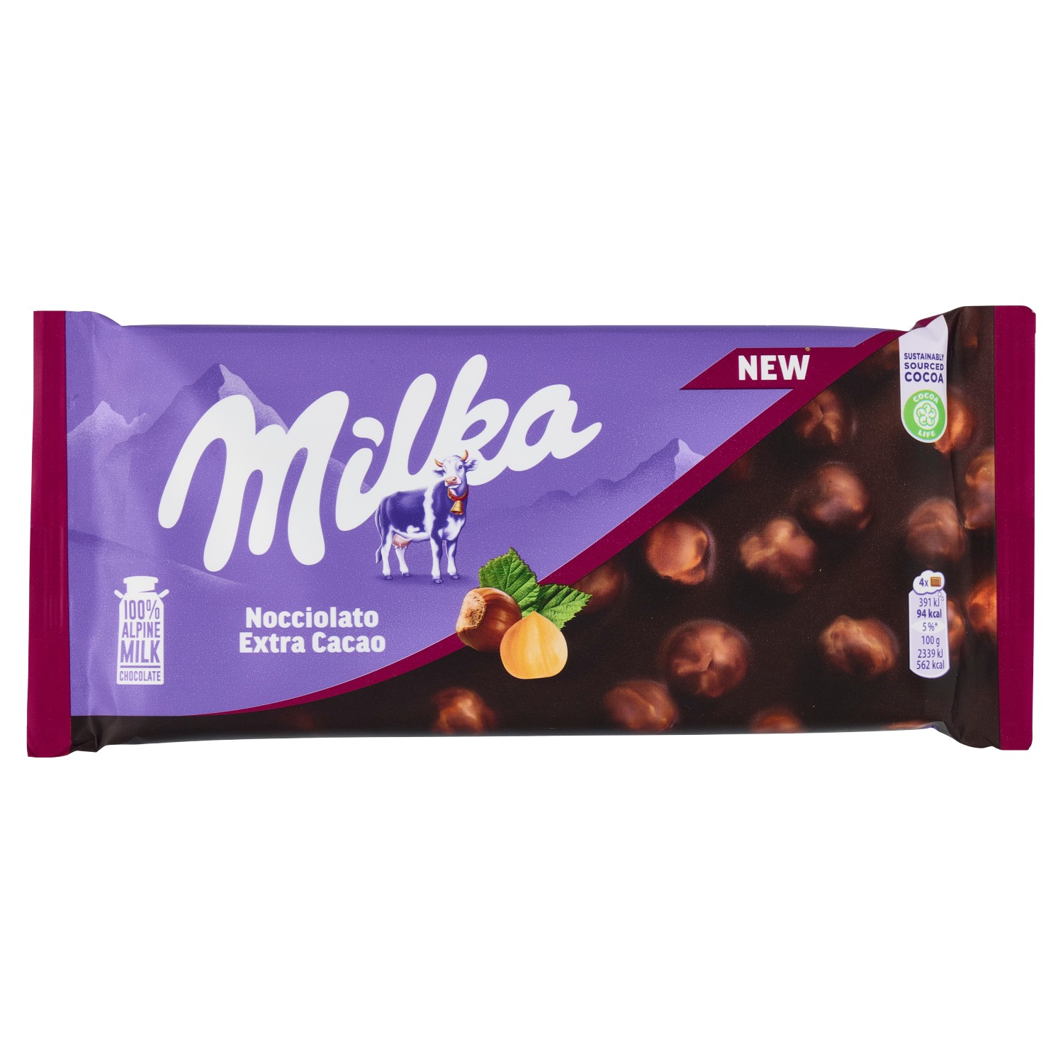 MILKA TAV. NOCCIOLATO EXTRA CACAO GR.100