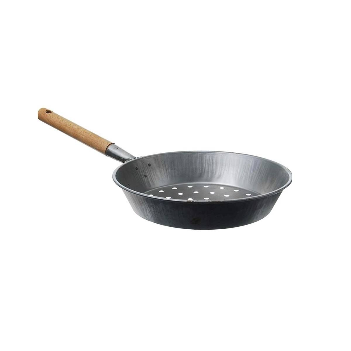 PADELLA CALDARROSTE CON MANICO LEGNO CM 26