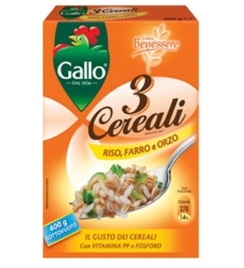 RISO GALLO ORZO GR.400                            