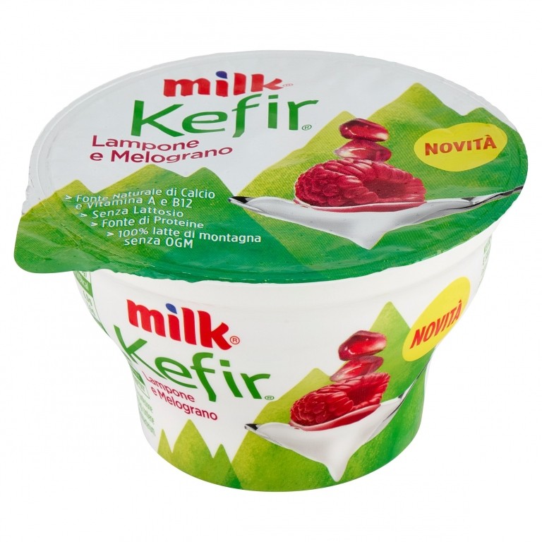 YOGURT MILK KEFIR MELOGRANO LAMPONE GR.150
