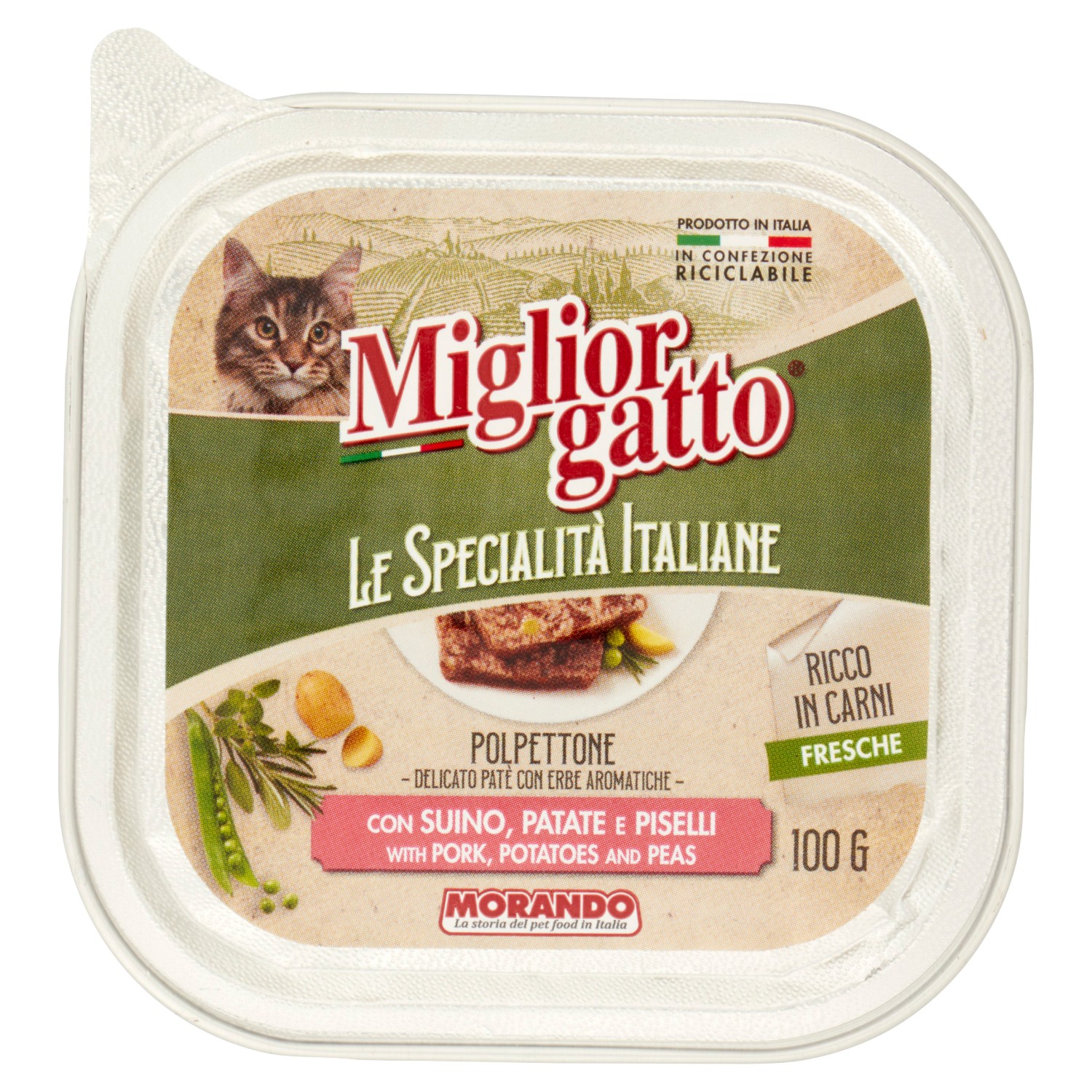 MORANDO GATTO SPEC.ITALIANE PATE'SUINO PAT. GR.100