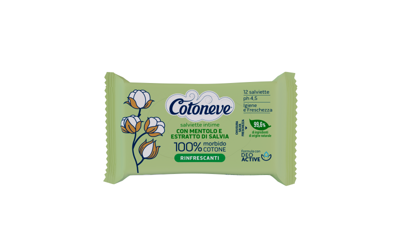 SALVIETTE INTIME COTONEVE RINFRESCANTI PZ.12