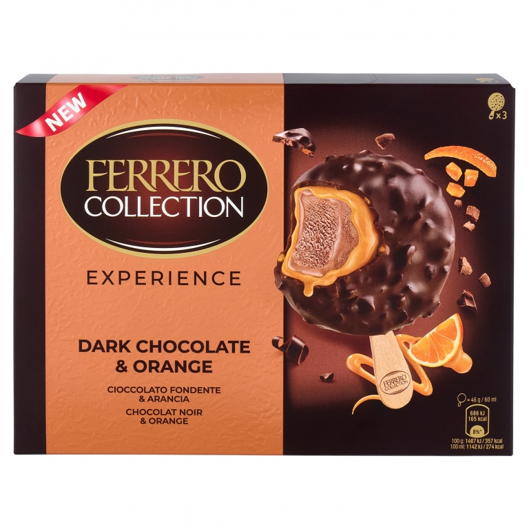 GELATO FERRERO FONDENTE E ARANCIA T3X8 GR.138