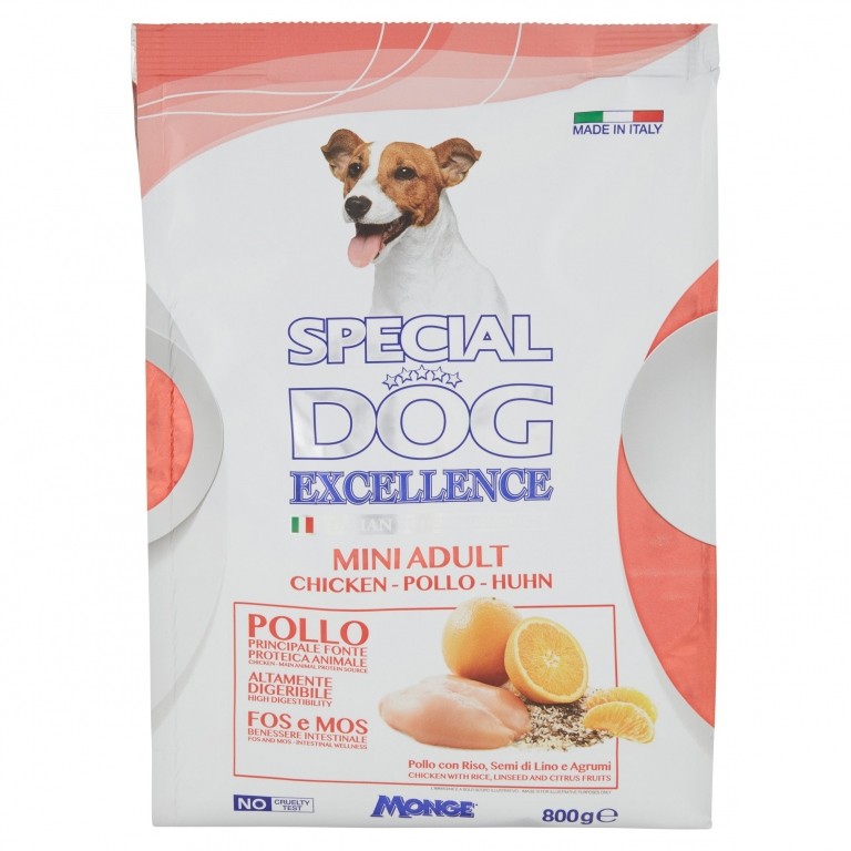 MONGE SPECIAL DOG EXCELL.MINI ADULT GR.800 CROCC.