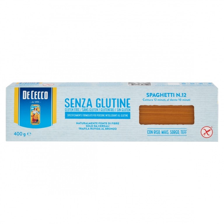 PASTA DE CECCO S/GLUT.SPAGHETTI N.12 GR400        