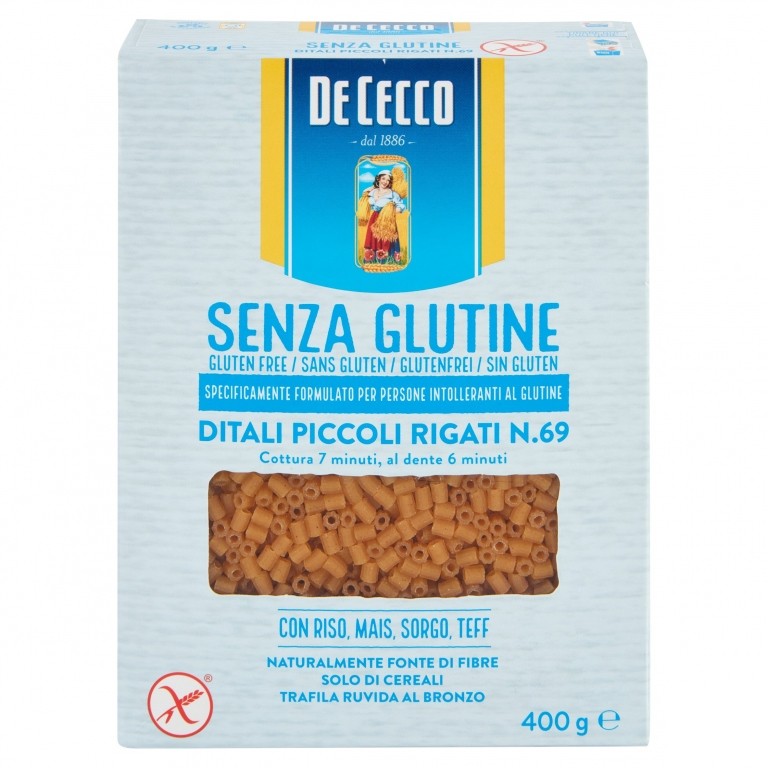 PASTA DE CECCO S/GLUT.DITALINI RIG.N.69 GR400     