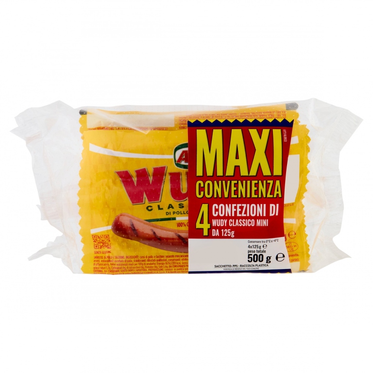 AIA WUDY CLASSICO SNACK 4 X 125 G