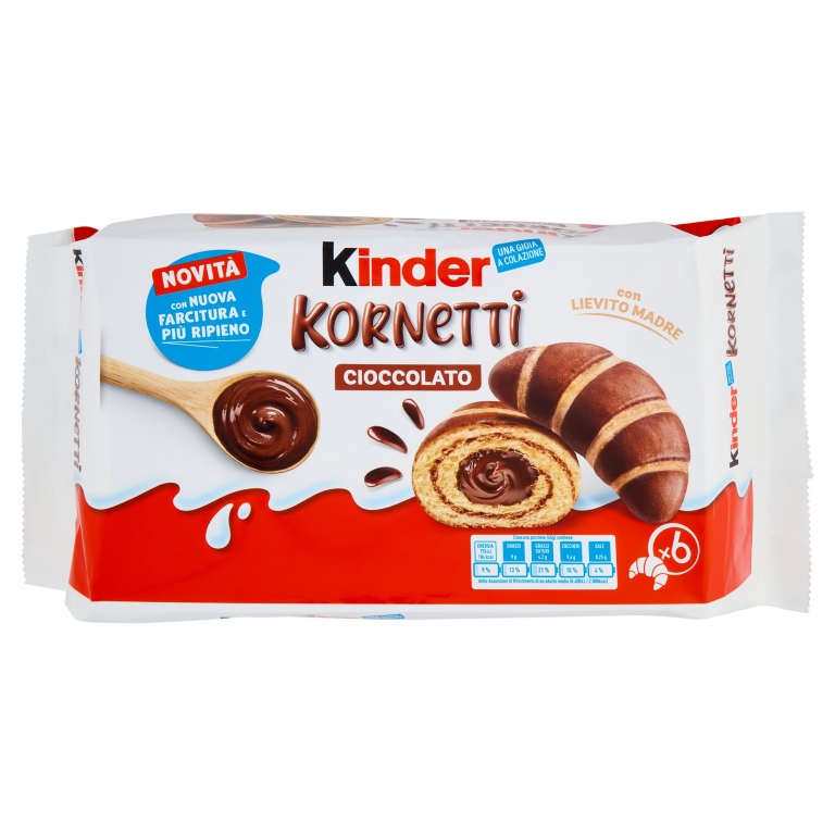FERRERO KINDER KORNETTI AL CIOCCOLATO 227G