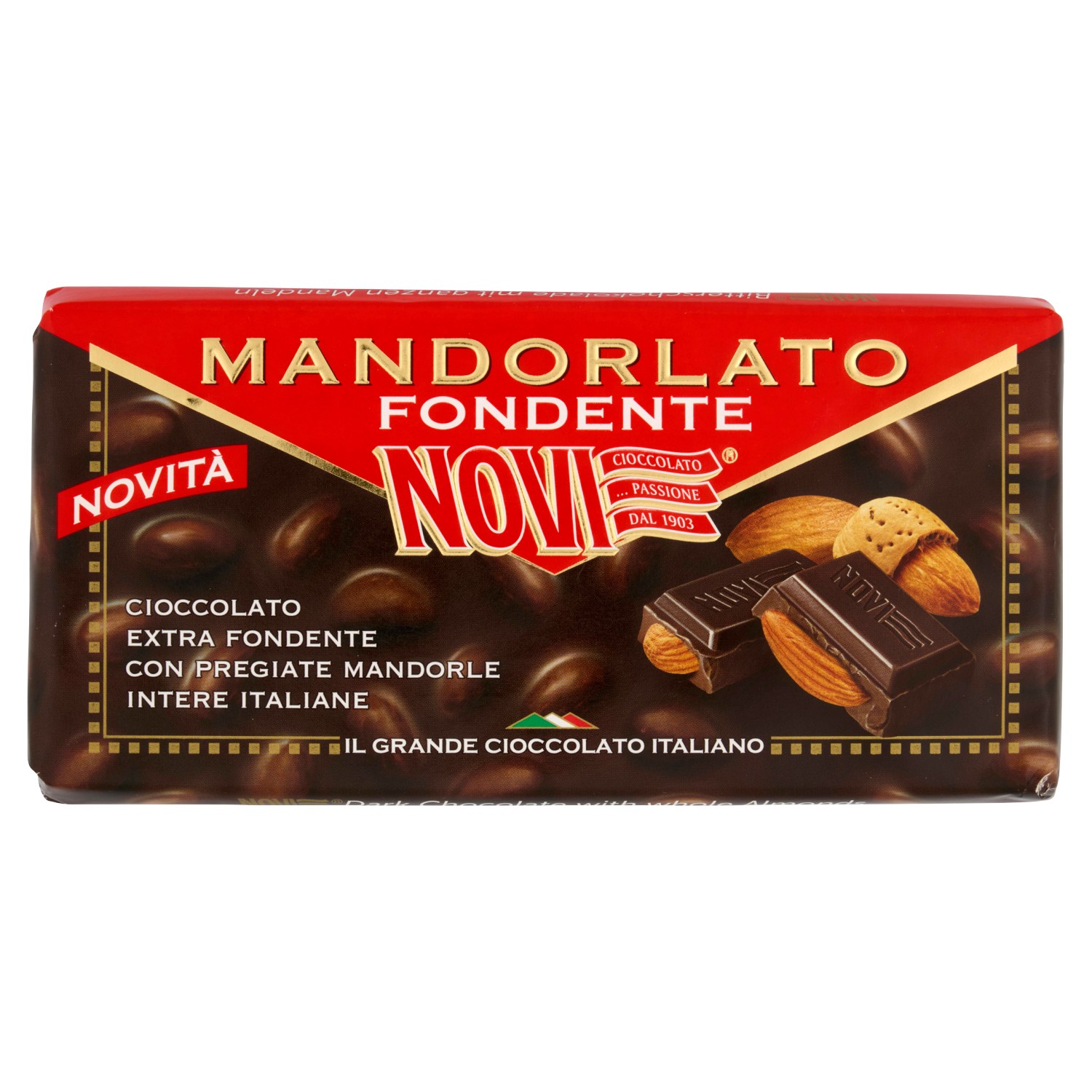 NOVI TAV. MANDORLATO FONDENTE 100G (1215)