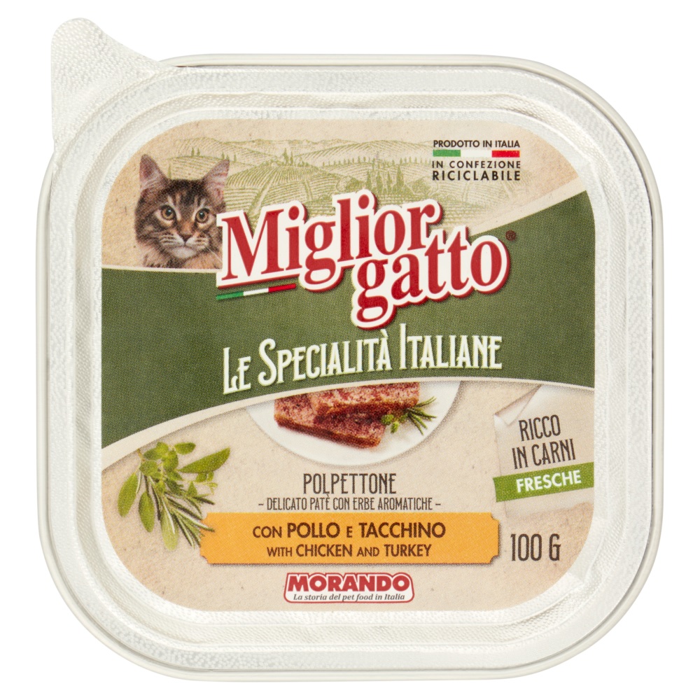 MORANDO GATTO SPEC.ITALIANE PATE'POLLO TAC. GR.100
