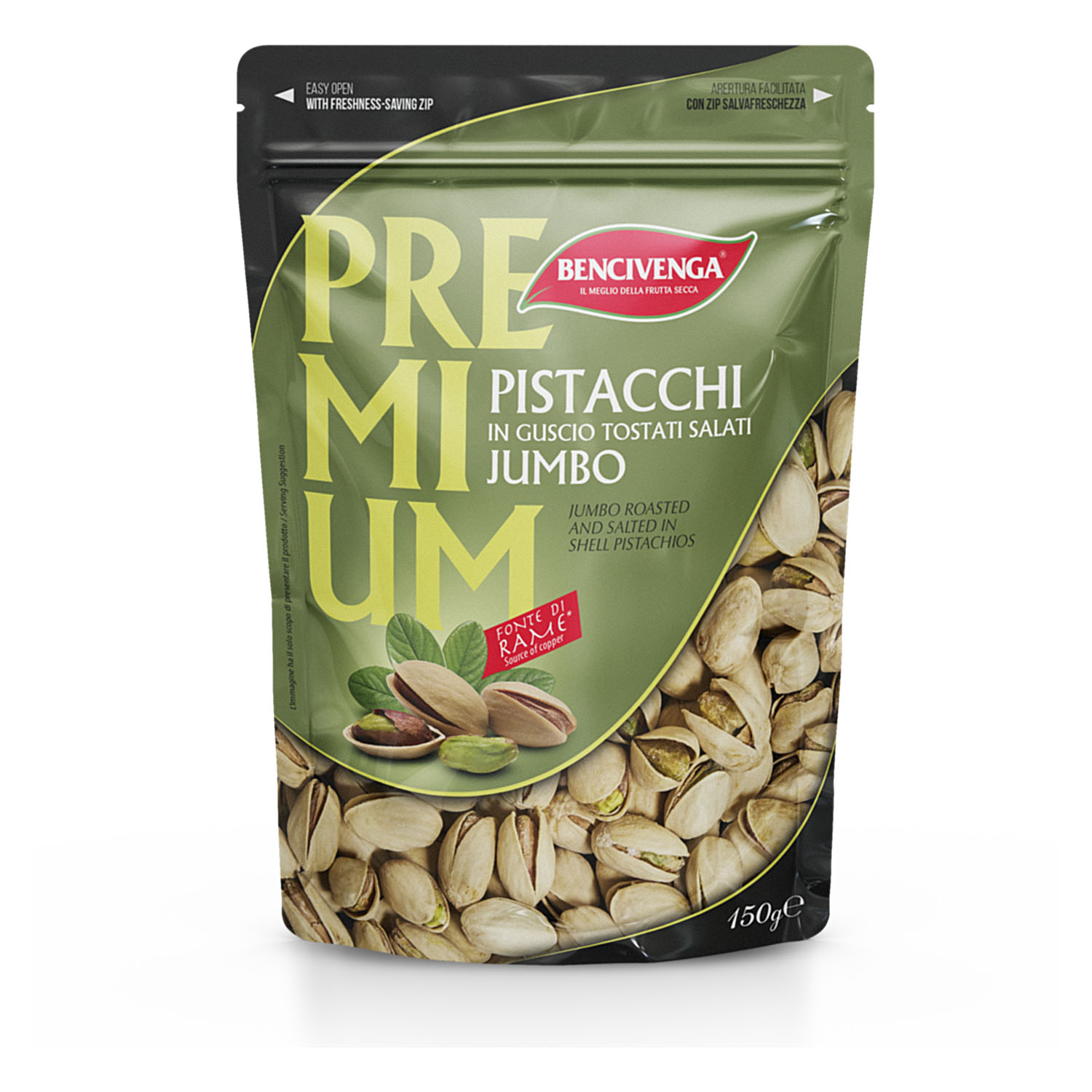 BENCIVENGA PISTACCHIO T/S 150G DOYPACK            