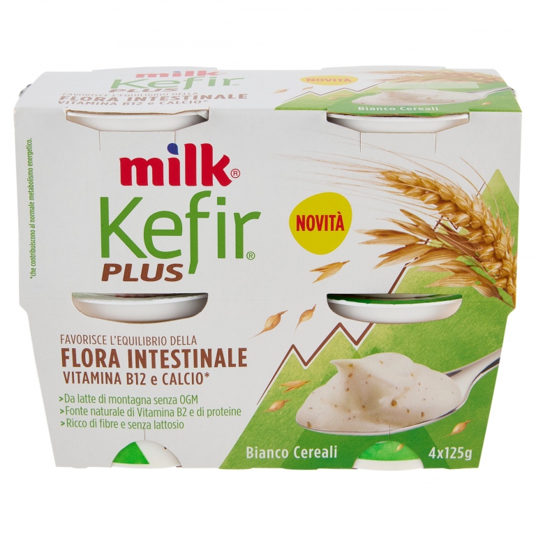 MILK KEFIR PLUS FLORA 4X125GR B.CO CEREALI