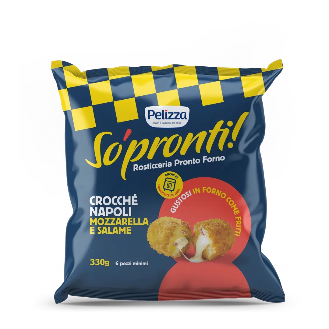 CROCCHE'MOZZARELLA/PROSC.COTTO PELIZZA GR.330     