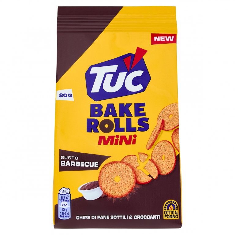 TUC BAKE ROLLS MINI BBQ GR.80
