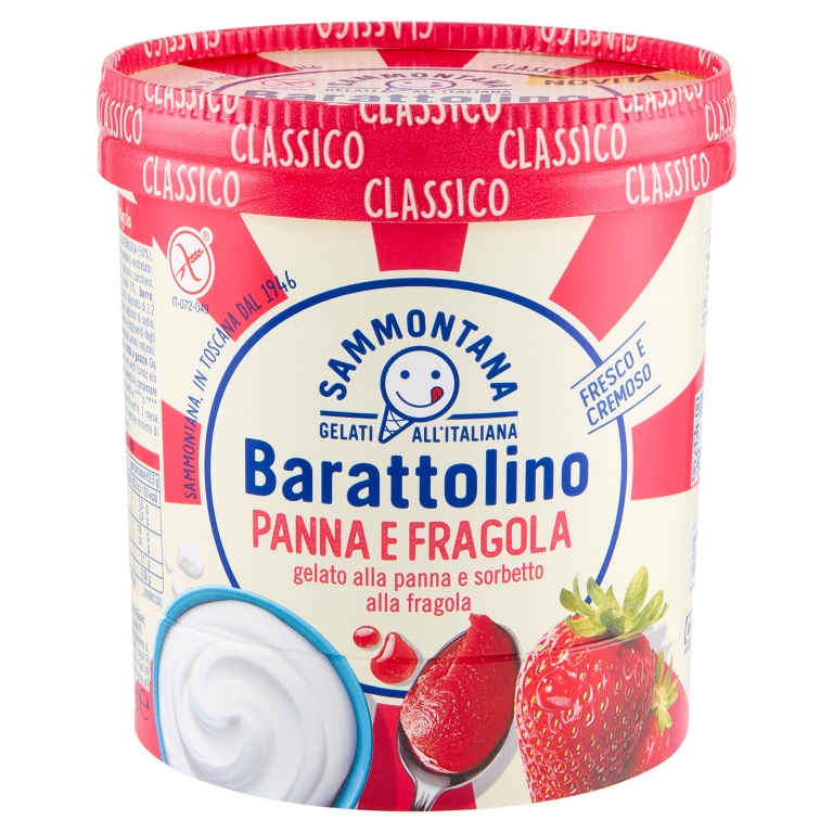 SAMMONTANA BARATTOLINO CLASSICO PANNA/FRAGOLA G500