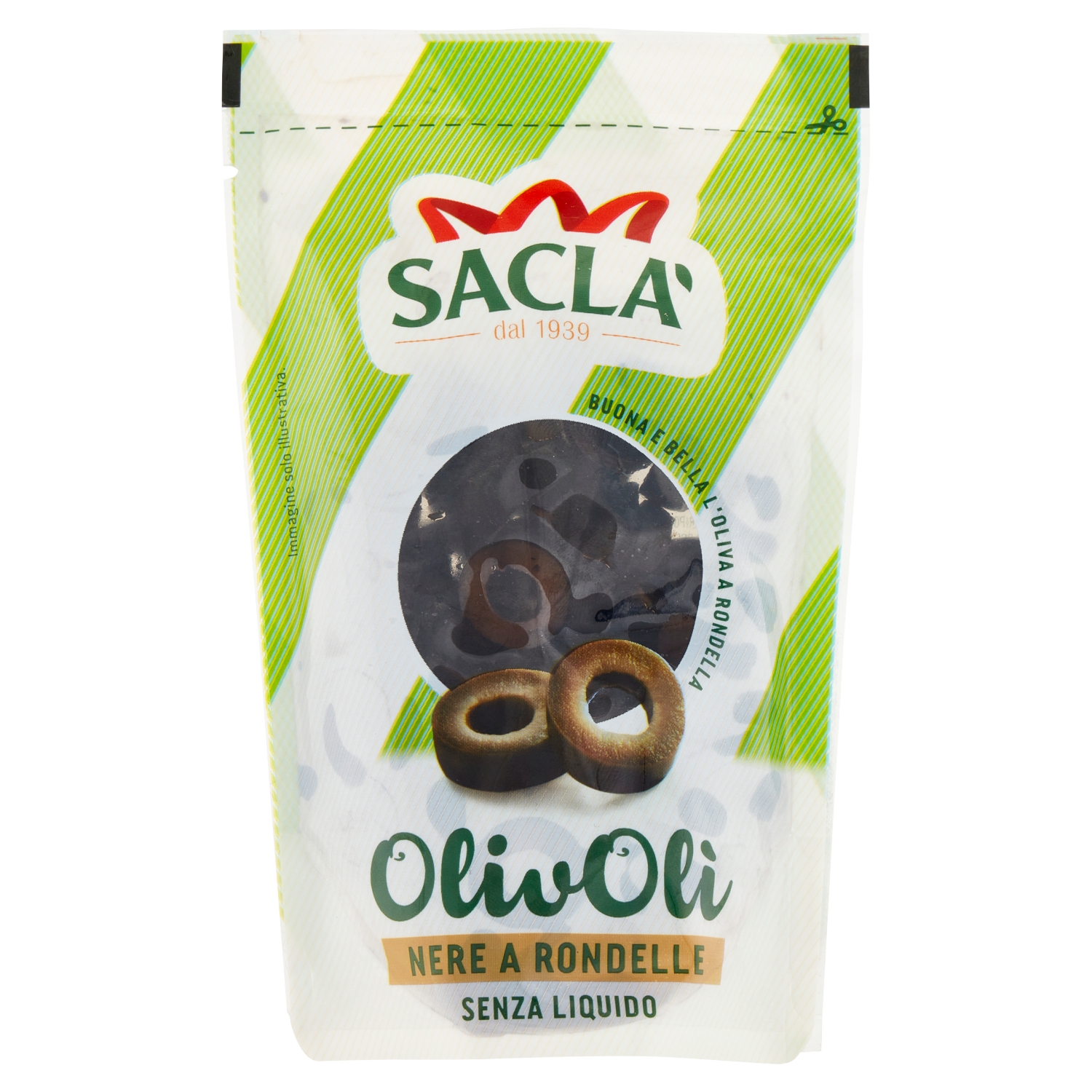 SACLA OLIVOLI NERE SNOCCIOLATE SENZA LIQUIDO 75 G