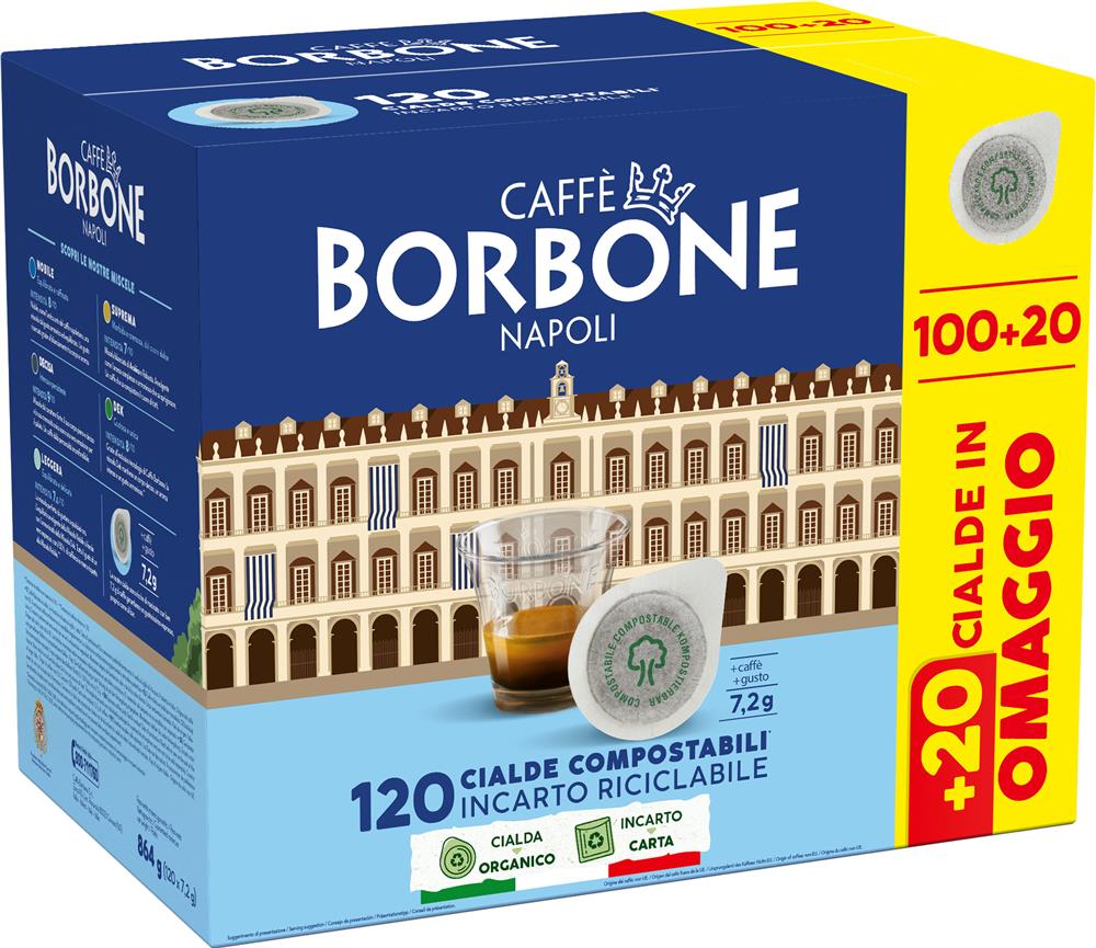 CAFFE' BORBONE CIALDA DECISA X100PZ+20 OM.        