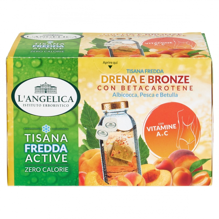 L'ANGELICA TISANA A FREDDO DRENA E BRONZE 18 FILTRI