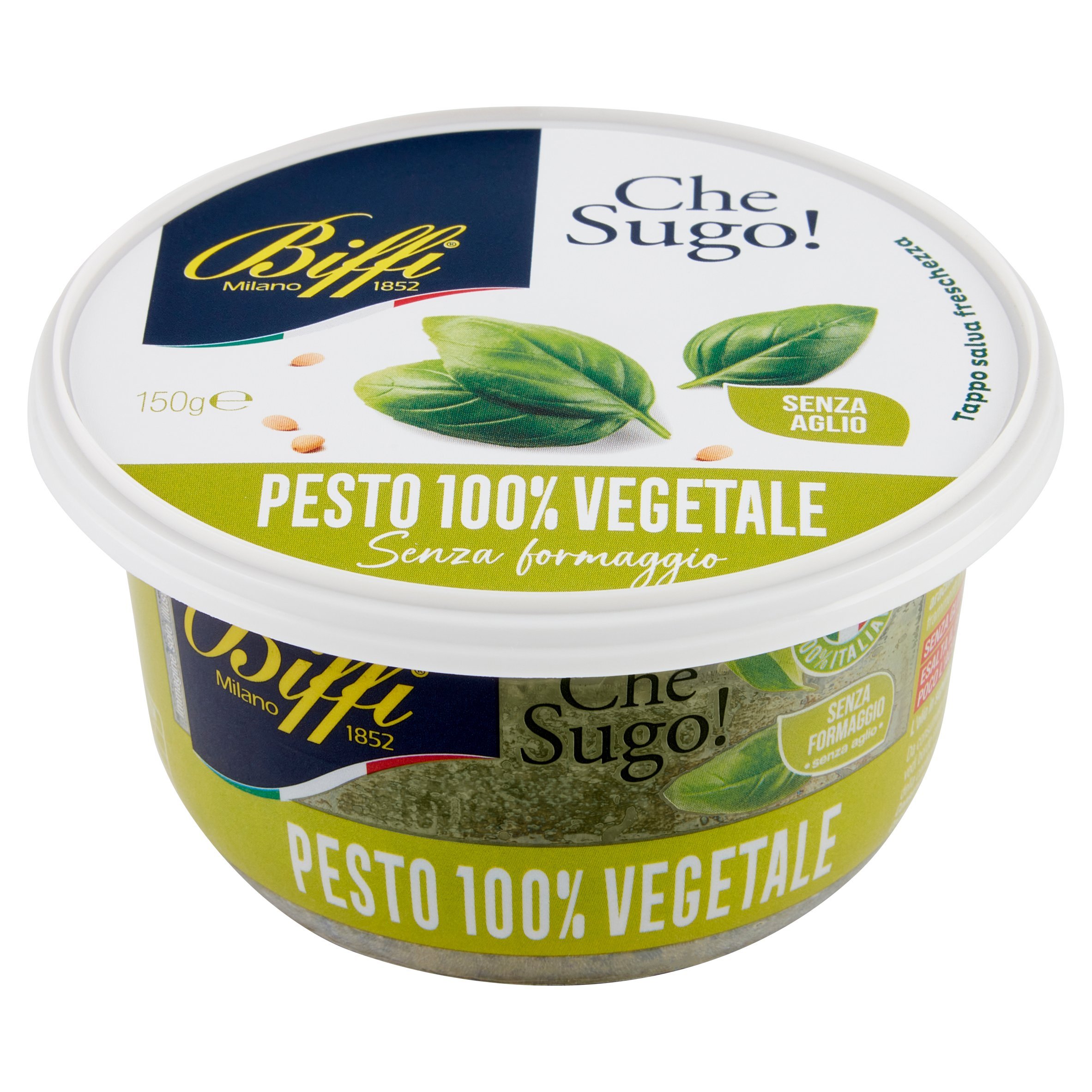 PESTO FRESCO SENZA FORMAGGIO S/AGLIO BIFFI GR.150