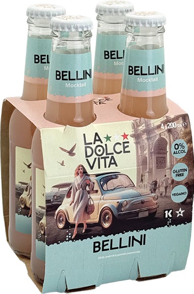 APERITIVO LA DOLCE VITA BELLINI CL.20X4           