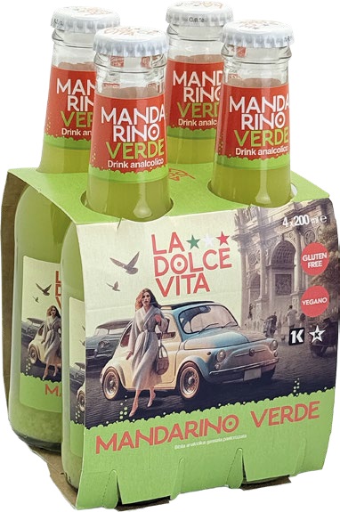 APERITIVO LA DOLCE VITA MANDARINO VERDE CL.20X4   