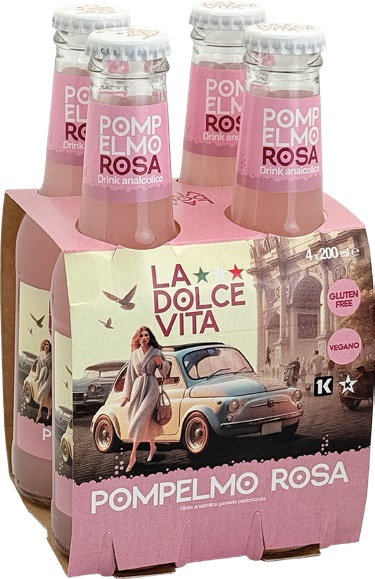 APERITIVO LA DOLCE VITA POMPELMO ROSA CL.20X4     