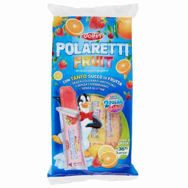 POLARETTI FRUIT GHIACCIOLI PRONTI DA GELARE 10 PEZZI 420 ML GREEN