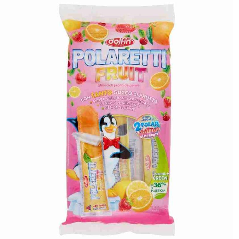 POLARETTI FRUIT GHIACCIOLI PRONTI DA GELARE 10 PEZZI 420 ML GREEN