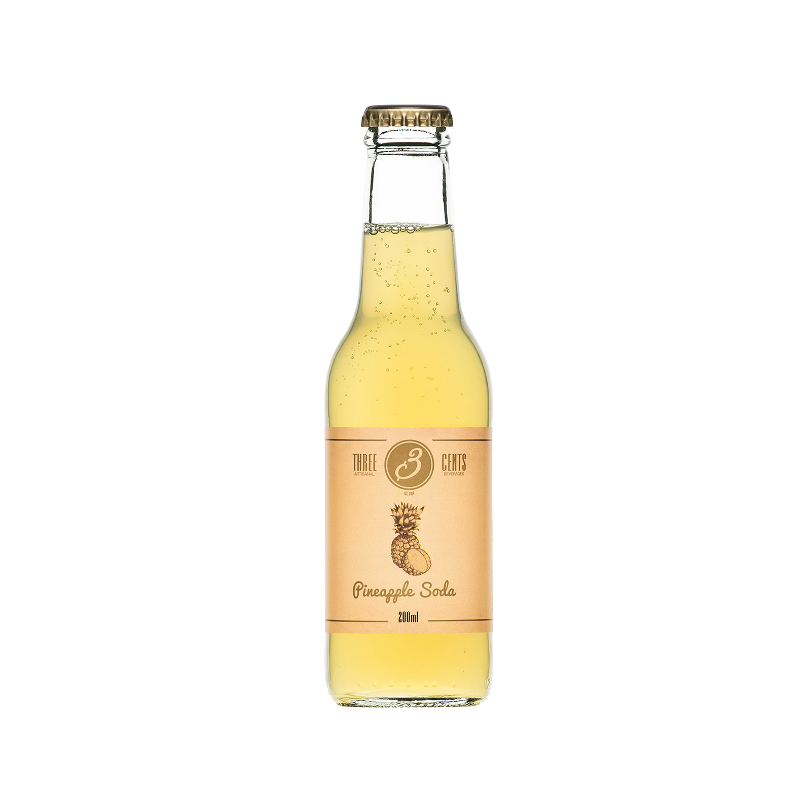 PINEAPPLE SODA THREE CENTS CL.20                  