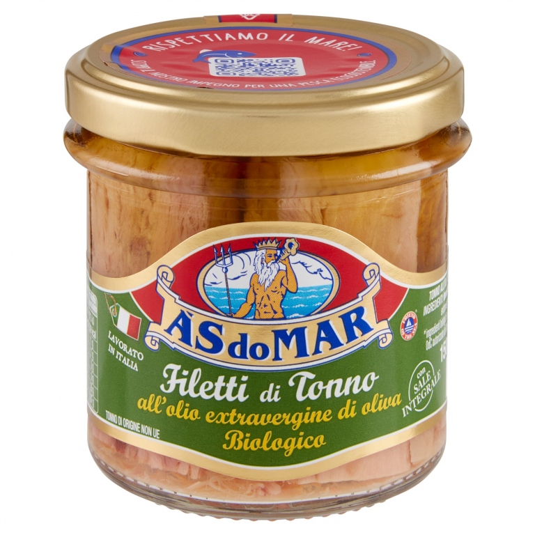 TONNO ASDOMAR FILETTI GR.150 O.OLIVA VETRO        