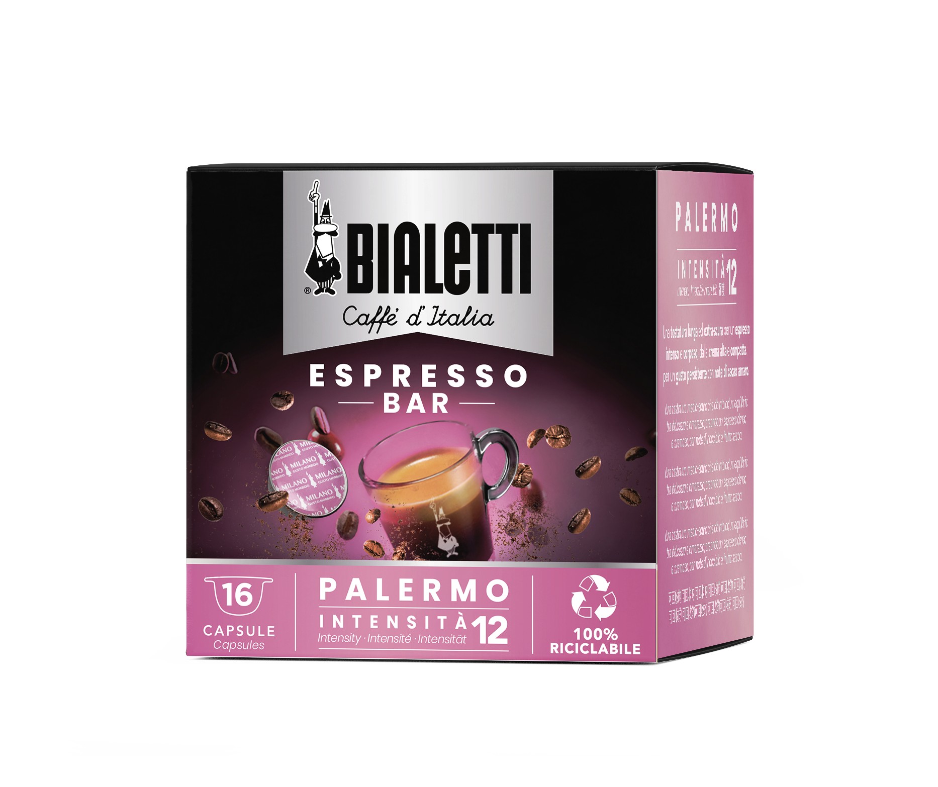 CAFFE' BIALETTI ESPRESSO PALERMO X16 CAPS