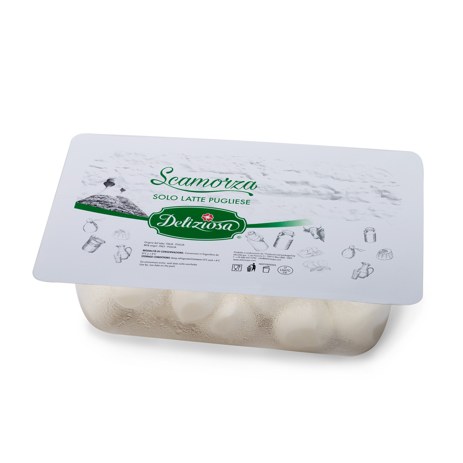 DELIZIOSA SCAMORZA IN ACQUA AL KG.(VASC.KG.1)
