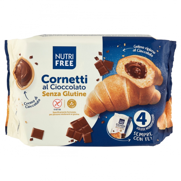 CORNETTI AL CIOCCOLATO NUTRI FREE GR.240 S/GLUTINE