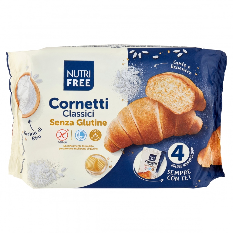 CORNETTI CLASSICI NUTRI FREE GR.240 S/GLUTINE