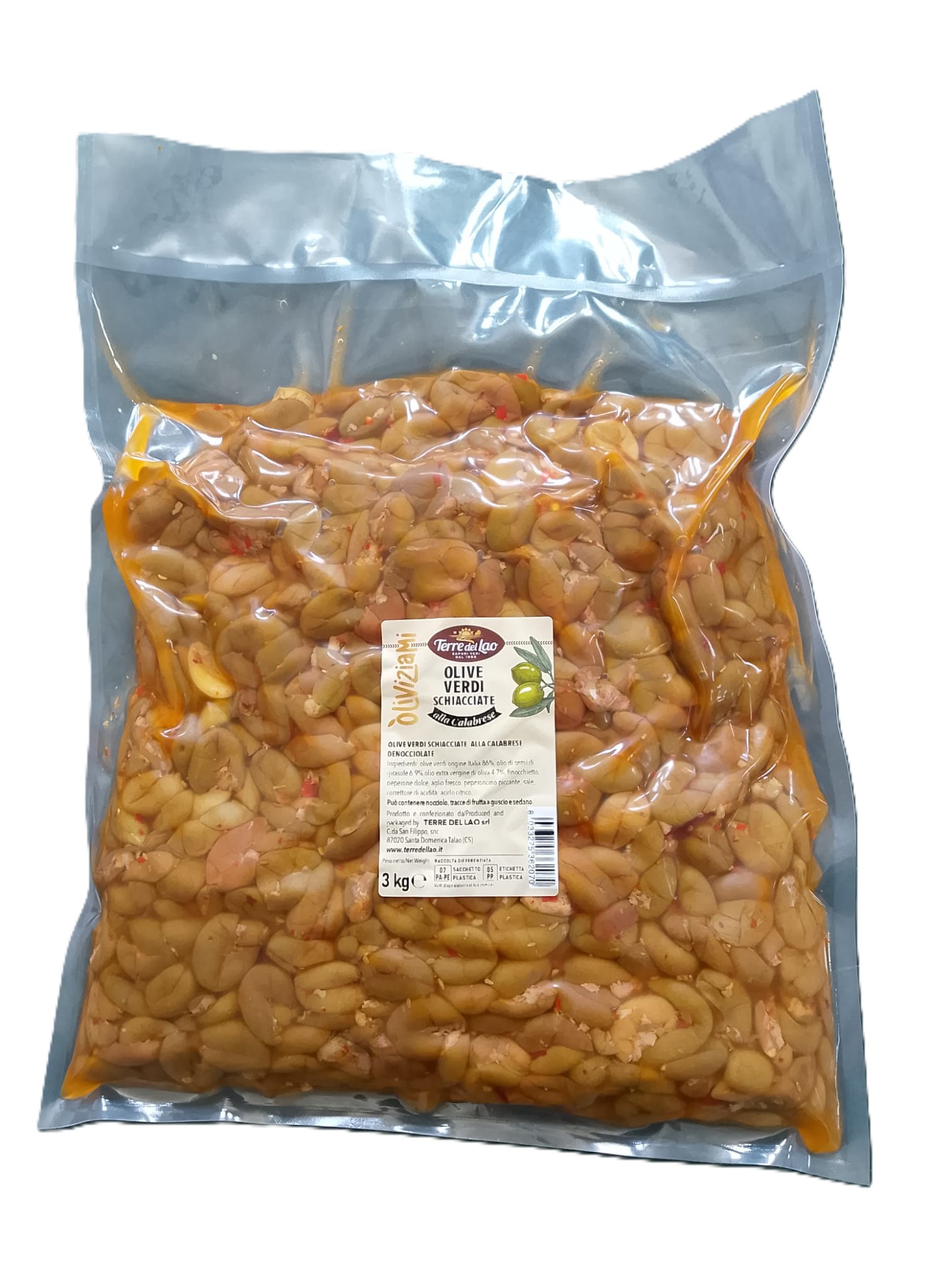 OLIVE OLIVIZIAMI DENOCCIOLATE TERRE DEL LAO KG3 BS