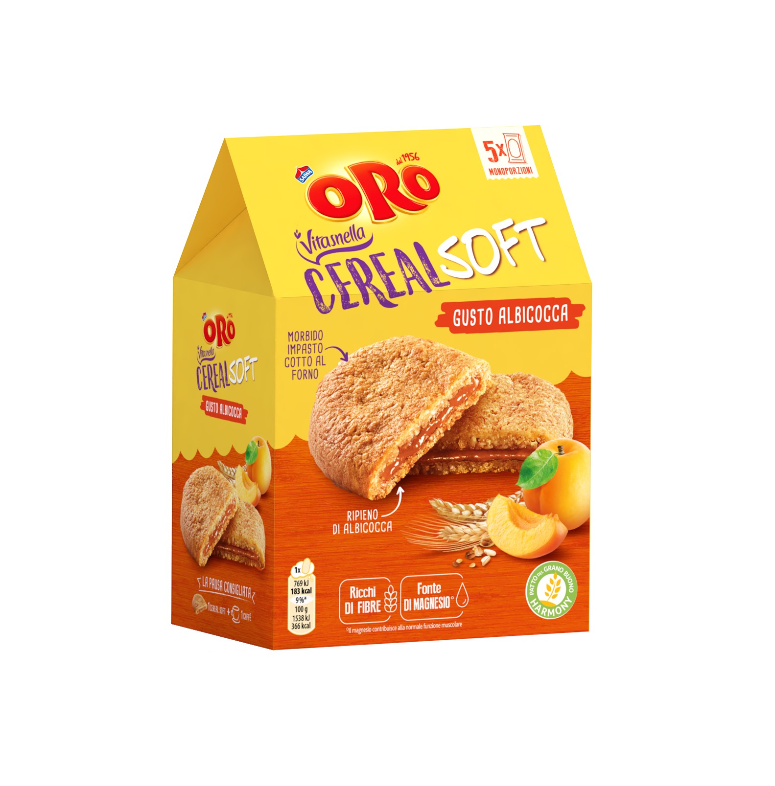 ORO VTS CEREAL SOFT ALBICOCCA GR.250              
