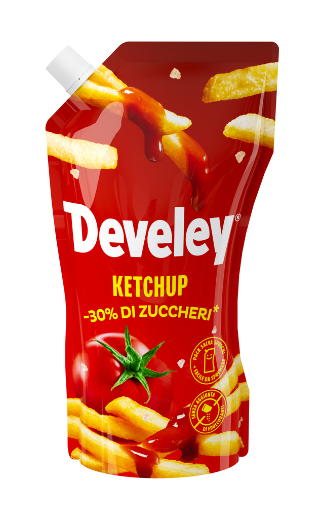 KETCHUP DEVELEY -30% ZUCCHERI ML.350 POUCH        