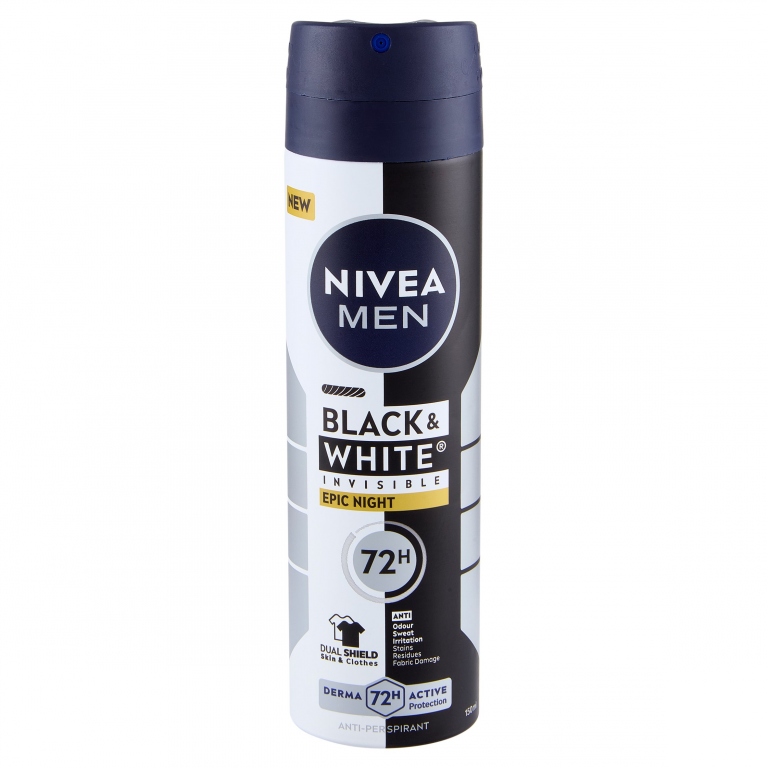 DEO NIVEA SPRAY MEN BLACK&WHITE EPIC NIGHT  ML.150
