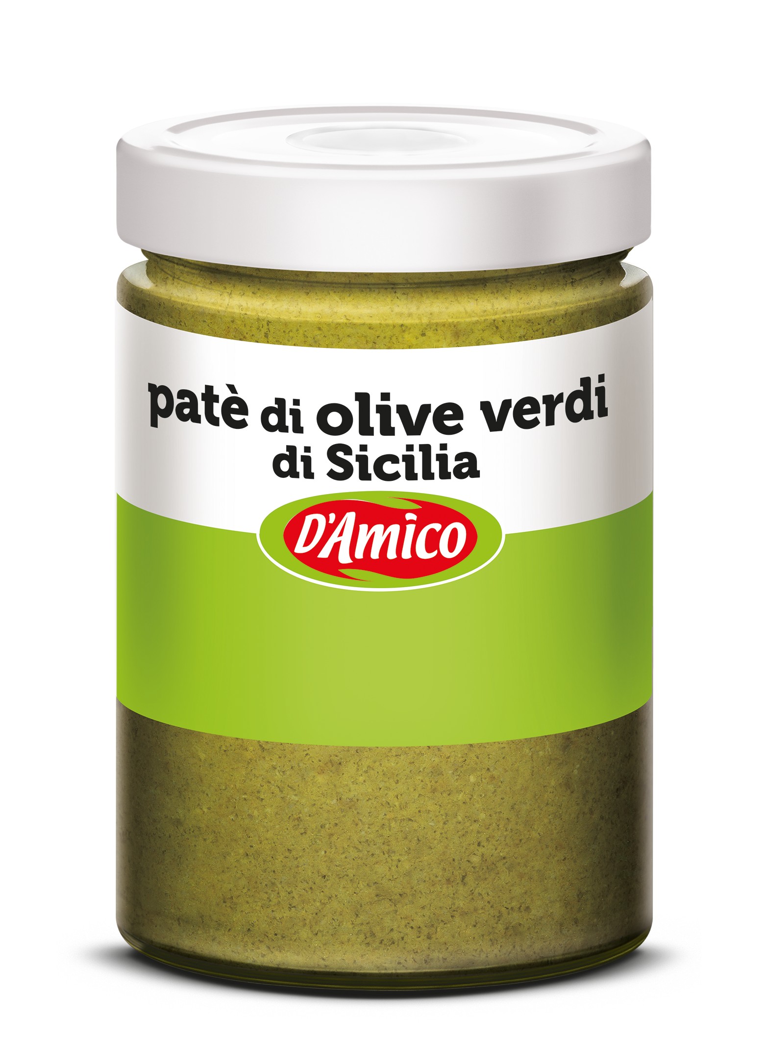 PATE' DI OLIVE VERDI D'AMICO GR.530 VASO          